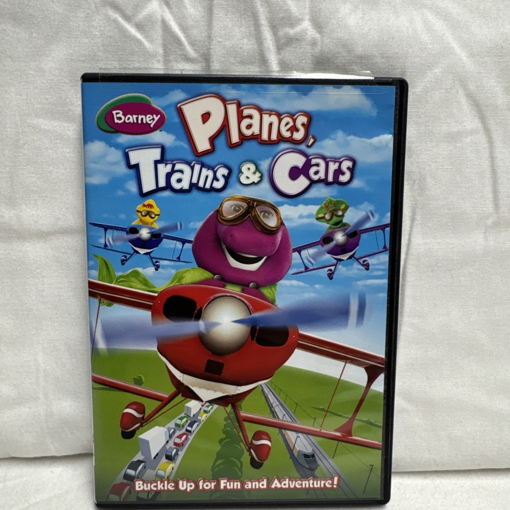 Barney Planes Trains And Cars DVD